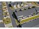 Aerial view of townhome community featuring mature landscaping and a network of roads at 800 Monarch Dr. # 46, Myrtle Beach, SC 29588