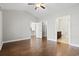 Spacious main bedroom with en-suite bathroom and walk-in closet at 800 Monarch Dr. # 46, Myrtle Beach, SC 29588