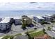 Aerial view of condos and beach access with gorgeous ocean views at 806 N Waccamaw Dr. # 104, Murrells Inlet, SC 29576