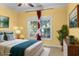 Bedroom featuring staging decor and a large window at 808 East Coast Ln., North Myrtle Beach, SC 29582