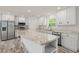 Beautiful kitchen with large center island and stainless steel appliances at 820 S Midway Hwy., Johnsonville, SC 29555