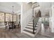 Open hallway with staircase, dining room and living room views at 1006 Surf Pointe Dr., North Myrtle Beach, SC 29582