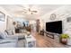Expansive open-concept layout with a living area flowing into the kitchen and dining space at 101 Maddington Place Dr. # 103, Surfside Beach, SC 29575