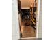 Interior view of a storage area with visible shelving, items and concrete floors at 101 Maddington Place Dr. # 103, Surfside Beach, SC 29575