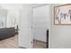 Walk-in pantry with wire shelving located off the living room at 1239 Pyxie Moss Dr., Little River, SC 29566