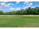 Expansive golf course with green grass and mature trees under a bright blue sky at 19 Pistachio Loop # G, Murrells Inlet, SC 29576