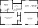 Detailed floor plan showcasing the layout of the house, including the kitchen and primary bedroom at 2939 King St., Loris, SC 29569
