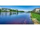 Scenic water view showcasing a tranquil lake with lush greenery, a serene escape in nature at 311 Las Olas Dr., Myrtle Beach, SC 29577