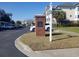 Welcoming entrance sign to Egret Landing, showcasing a well-maintained community at 1000 Ray Costin Way # 108, Murrells Inlet, SC 29576