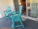 Outdoor patio area with seating and a sliding glass door entrance to the home at 1000 Ray Costin Way # 108, Murrells Inlet, SC 29576