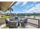 Waterfront balcony seating area to enjoy beautiful views of the lake at 112 Spartina Ct. # 26, Pawleys Island, SC 29585