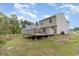 Backyard showcasing a wooden deck with access to the home and backyard space at 113 Winding Path Dr., Loris, SC 29569