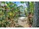 Secluded backyard showcasing mature trees, patio, lush greenery, and rear home view at 115 Harbor Club Dr. # 4A, Pawleys Island, SC 29585