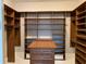 Walk-in closet with custom shelving at 115 Harbor Club Dr. # 4A, Pawleys Island, SC 29585