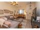 Cozy living area offering a gray sofa, natural light, and stylish furniture arrangements at 118 Ella Kinley Circle # 404, Myrtle Beach, SC 29588