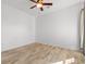 Bright bedroom with hardwood floors, ceiling fan and neutral paint at 120 Carolina Crossing Blvd., Little River, SC 29566
