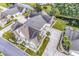 Aerial view of home with mature landscaping, manicured lawns and access to a community pond at 145 Stonegate Blvd. # 145, Murrells Inlet, SC 29576