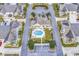 Aerial view of neighborhood with community pool and easy access to parking at 145 Stonegate Blvd. # 145, Murrells Inlet, SC 29576