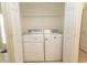 Convenient laundry area featuring a washer and dryer, neatly tucked away in a closet at 1512 Hallborough Dr., Surfside Beach, SC 29575