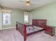 Bedroom with neutral paint, ceiling fan, and large windows that provide ample natural light at 174 Sussex Ct., Longs, SC 29568