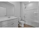 A full bathroom with a tub and a single vanity at 181 Saddle St, Conway, SC 29527