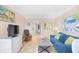 Comfortable living room with a cozy seating area and coastal-themed decor at 2001 S Ocean Blvd. # 1303, Myrtle Beach, SC 29577