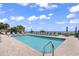 Exterior pool area featuring clear blue water, lounge chairs and an ocean view at 2001 S Ocean Blvd. # 1303, Myrtle Beach, SC 29577