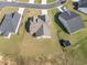 Overhead view of a single Gathering home with well-kept lawn and complimentary fencing for a clean aesthetic at 204 Palmetto Sand Loop, Conway, SC 29527