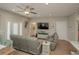 Cozy living room features comfortable seating and a wall-mounted television at 220 Gloucester Way, Little River, SC 29566