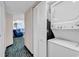 Hallway with a laundry closet and a view of the ocean at 2201 S Ocean Blvd. # 707, Myrtle Beach, SC 29577