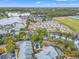 Aerial view of property, golf course, neighborhood, and small lake for a private, relaxing lifestyle at 223 Maison Dr. # F-12, Myrtle Beach, SC 29572