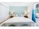 Charming bedroom featuring a queen-sized bed, bedside tables, and closet space at 245 Egret Run Ln. # 1023, Pawleys Island, SC 29585