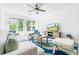 Inviting living area with modern furniture, large windows, and natural light at 245 Egret Run Ln. # 1023, Pawleys Island, SC 29585