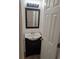 Bathroom featuring sink with vanity, stylish mirror, and modern light fixture at 302 St. Andrews Ln., Myrtle Beach, SC 29588
