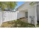 Backyard patio featuring a white picket fence and easy access to the lawn and home at 3563 Chestnut Dr. # 3563, Myrtle Beach, SC 29577