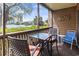 Outdoor balcony featuring seating and a view of the water at 410 Melrose Pl. # 110, Myrtle Beach, SC 29572