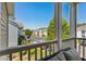 Screened porch with views of complex and parking at 411 Mahogany Dr. # 202, Murrells Inlet, SC 29576