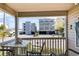 Inviting balcony view overlooking other beachside homes and the ocean, perfect for enjoying coastal breezes at 4201 N Ocean Blvd. # 2H, North Myrtle Beach, SC 29582