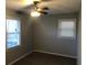 This bedroom features a ceiling fan and two windows to allow lots of natural light at 4204 Peachtree Ln., Myrtle Beach, SC 29588