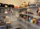 Well-organized pantry with metal shelving and ample space for storage at 505 Heartland Ct., Murrells Inlet, SC 29576