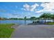 A picturesque view of the lake highlights the community's natural beauty, accessible via a convenient boat ramp at 573 Starlit Way, Myrtle Beach, SC 29579