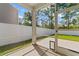 Relaxing screened porch with views of fenced backyard and a convenient pet door at 591 Meadowgrass Ct., Myrtle Beach, SC 29588