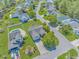 Aerial view showcases mature landscaping, green lawns, and a well-maintained neighborhood at 6000 Isabel Ct., Myrtle Beach, SC 29579