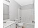 Full bathroom featuring vanity with sink, toilet, and shower at 6000 Isabel Ct., Myrtle Beach, SC 29579