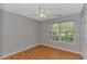 Bedroom featuring natural light, hardwood floors, and ceiling fan at 6000 Isabel Ct., Myrtle Beach, SC 29579
