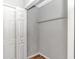 A tidy closet with a shelf, providing organized storage space for clothing and accessories at 6000 Isabel Ct., Myrtle Beach, SC 29579