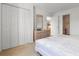 Well-lit bedroom showcasing double closets and coordinating dresser at 608 Waterway Village Blvd. # 27-F, Myrtle Beach, SC 29579