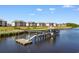 View of the pier on the Intracoastal Waterway and condo buildings with waterfront views at 608 Waterway Village Blvd. # 27-F, Myrtle Beach, SC 29579
