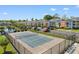 Community tennis courts surrounded by landscaping, parking, and condo buildings at 608 Waterway Village Blvd. # 27-F, Myrtle Beach, SC 29579