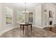 Bright breakfast nook featuring a chandelier and views of the surrounding landscape at 610 Cocas Dr., Myrtle Beach, SC 29579